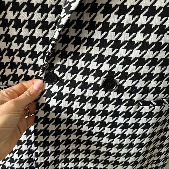 Anine Bing Madeleine Houndstooth Blazer - Picture 6 of 10